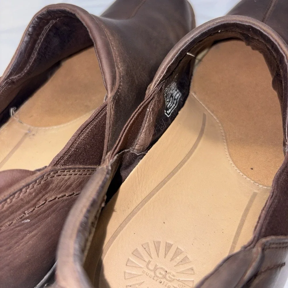 UGG Australia Westside Shoes Slip On Leather Shearling Lined 5323 Mens US 13